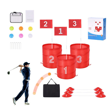 Backyard Golf Chipping Game Set, 3 Holes, Portable