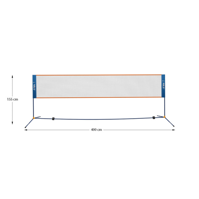 Badmintonnet 400 cm - Volledige dekking