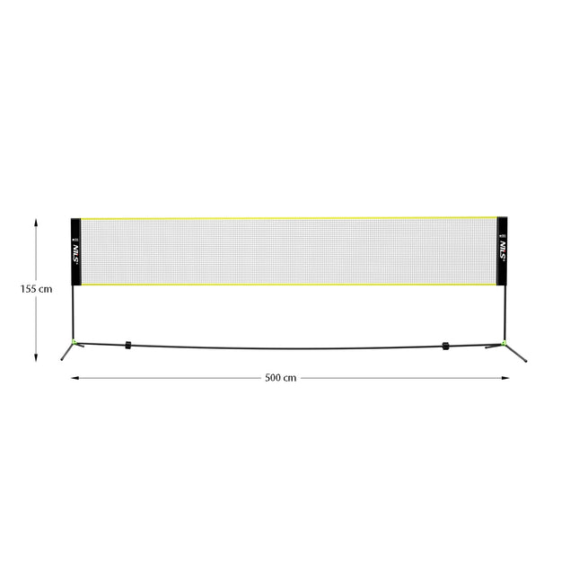 Badmintonnet 500 cm - Volledige dekking