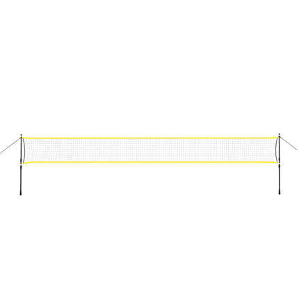 Badminton Net with Telescopic Posts, 600x60 cm, Full Cover