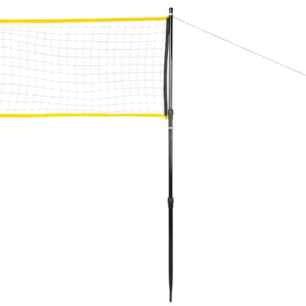 Badminton Net with Telescopic Posts, 600x60 cm, Full Cover