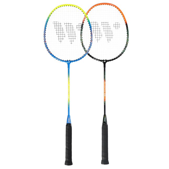 Badmintonracketset met 3 shuttlecocks