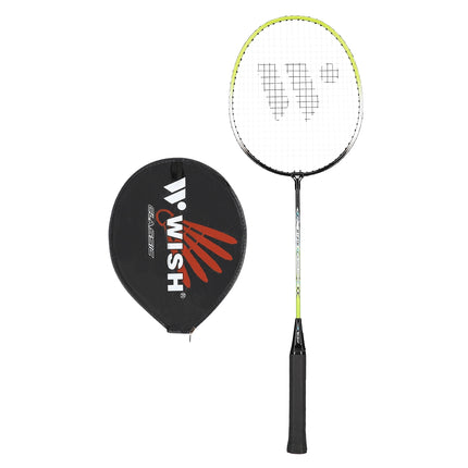 Badminton Racket, Steel, Green