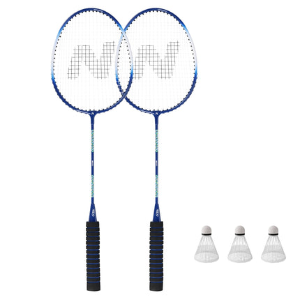 Badminton Set – 2 Aluminum Rackets, 3 Shuttlecocks, Cover