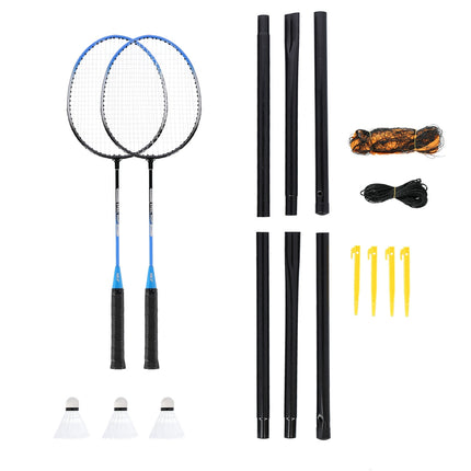 Badminton Set – 2 Rackets, 3 Shuttlecocks, Mesh Cover
