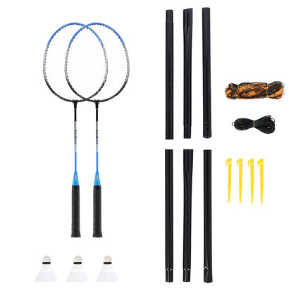 Badminton Set – 2 Rackets, 3 Shuttlecocks, Mesh Cover
