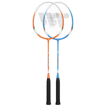 Badmintonová sada, 2 rakety, modrá/oranžová