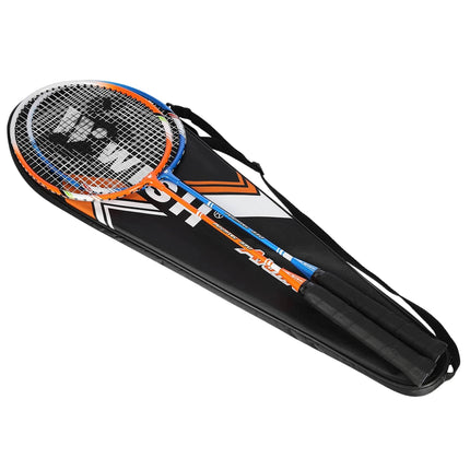 Badmintonová sada, 2 rakety, modrá/oranžová