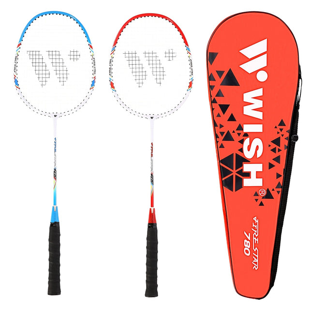 Badmintonset - 2 rackets, inclusief shuttles