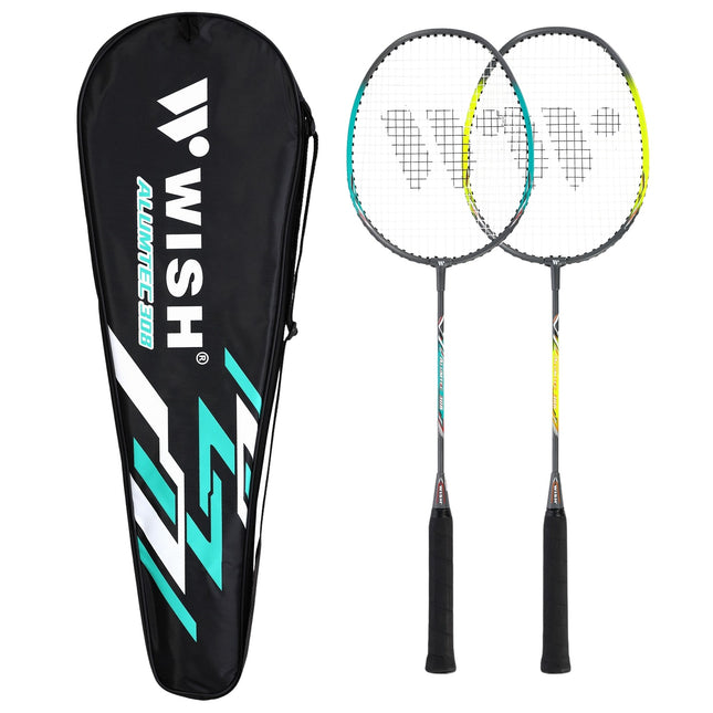 Badminton-Set – 2 Schläger, Federbälle inklusive