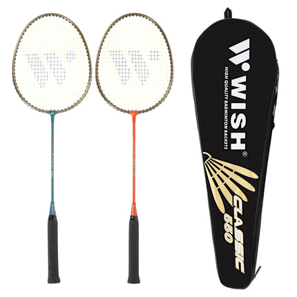 Badminton-Set – 2 Schläger, Federbälle inklusive