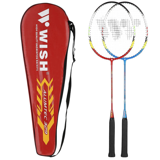 Badmintonset - 2 rackets, inclusief shuttles