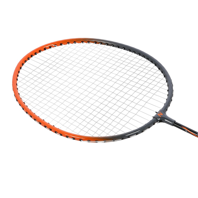 Badmintonset, 2 stalen rackets met hoes