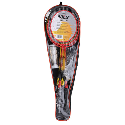 Badmintonová sada – 4 rakety, 3 peříčkové košíčky, síť