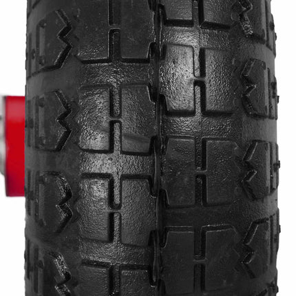 Bag truck wheel set with 2 steel rims