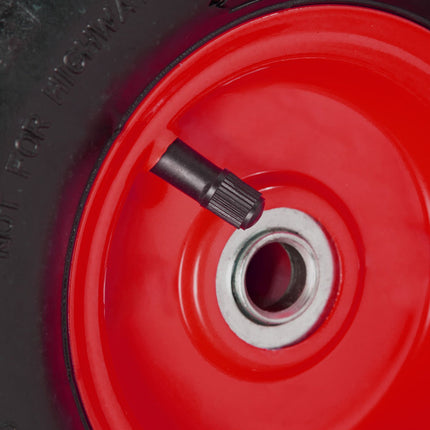Bag truck wheel set with 2 steel rims