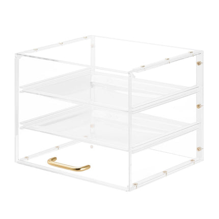 Bakery Display Case, 3-Tier Acrylic Flip-Up Door, 13 in