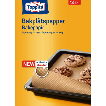 Baking Parchment Paper, 33x42cm, 18 Sheets, FSC Certified