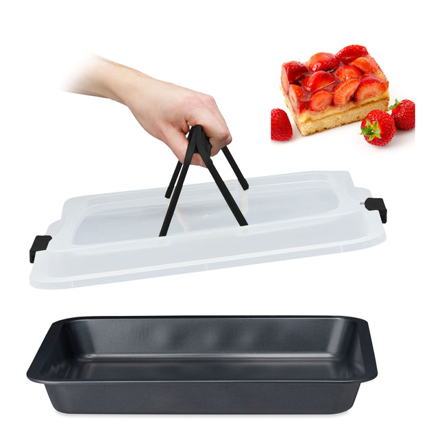 Backblech mit Deckel, 3-in-1
