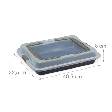 Baking tray with lid
