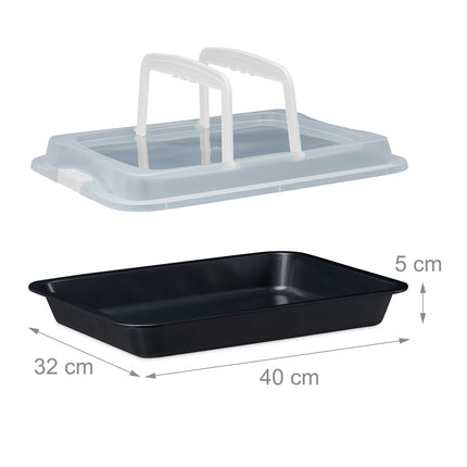 Baking tray with lid