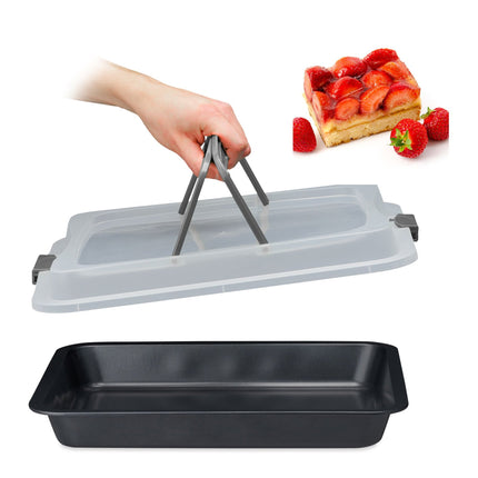 Baking tray with lid