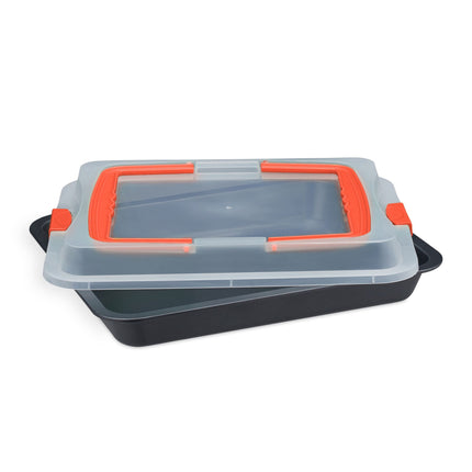 Baking tray with lid