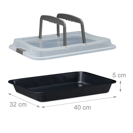 Baking tray with lid