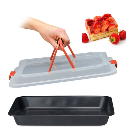 Baking tray with lid