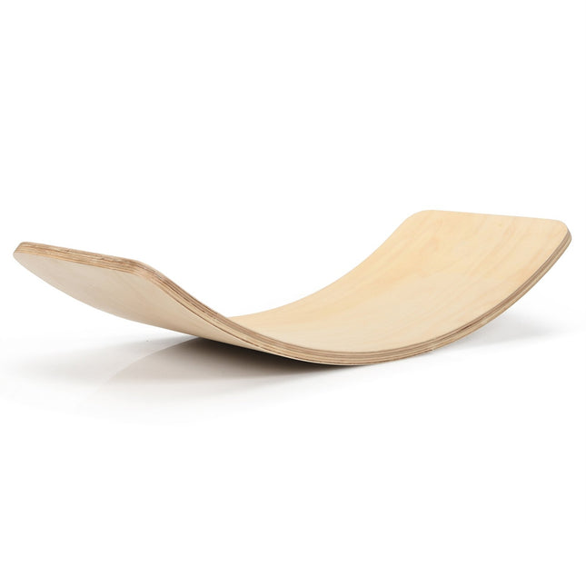 Balance Board Curvy Board Balancierbrett aus Holz 90 x 30cm