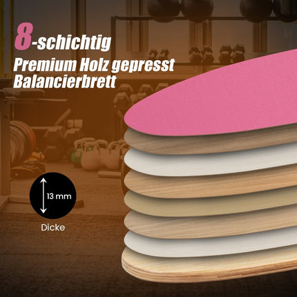 Balance Board Set with Cork Roller and Felt Mat