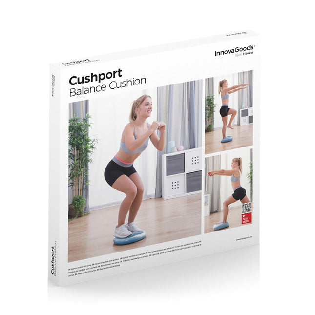 Balancekissen mit Aufblaspumpe Cushport InnovaGoods