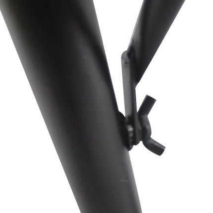 Half-round metal balcony table, height adjustable Ø30Cm