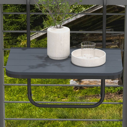 Verstellbarer Aluminium-Balkontisch, klappbar, 25 kg Tragkraft