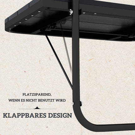 Verstellbarer Aluminium-Balkontisch, klappbar, 25 kg Tragkraft