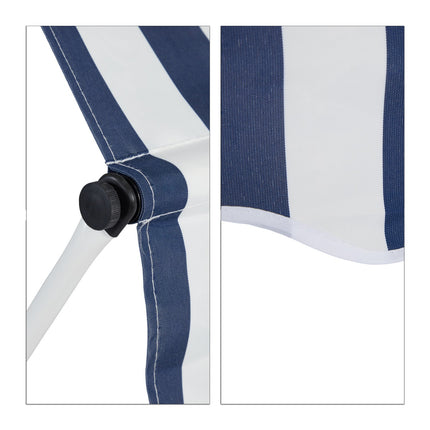 Balcony awning blue/white