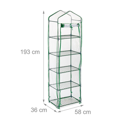 Balcony greenhouse with PVC film