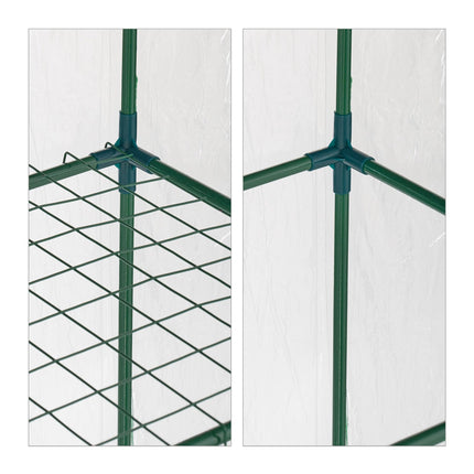Balcony greenhouse with PVC film