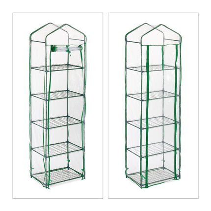 Balcony greenhouse with PVC film