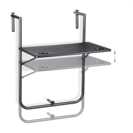 Balcony table foldable
