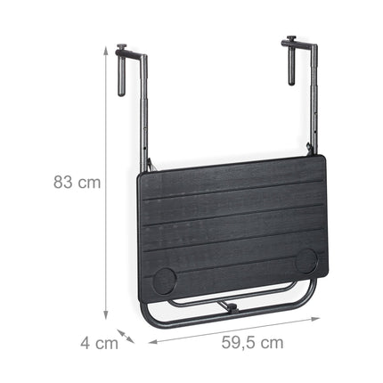 Balcony table foldable