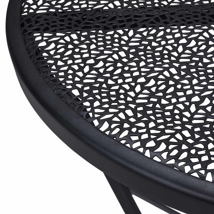 Table de balcon pliable noire