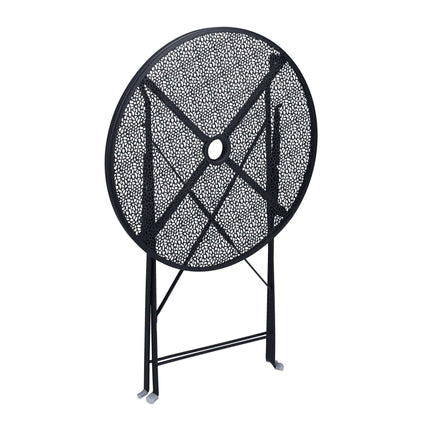 Table de balcon pliable noire