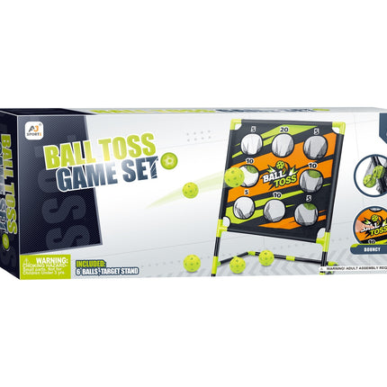 Ballwurfsspiel-Set für draußen, inklusive 4 Bällen und Ziel