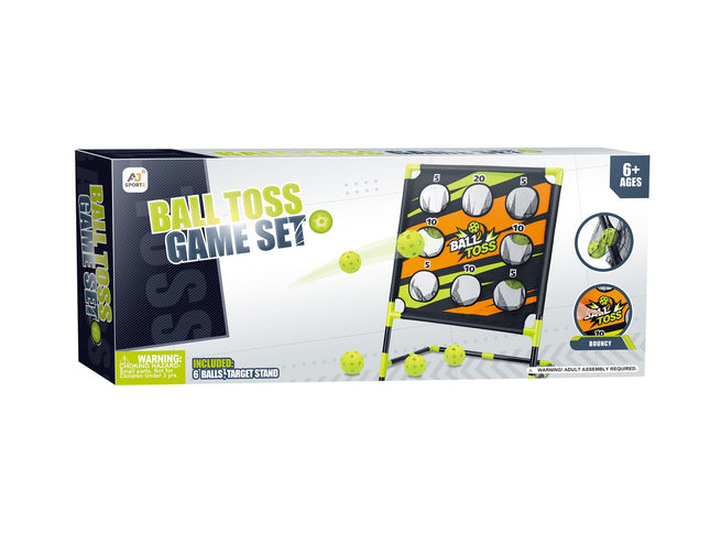 Ballwurfsspiel-Set für draußen, inklusive 4 Bällen und Ziel