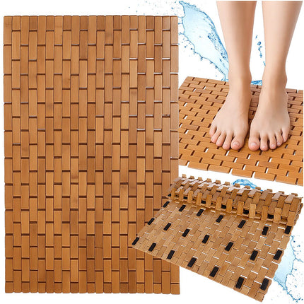 Bambus Anti-Rutsch Badematte, Umweltfreundlich 60x40cm
