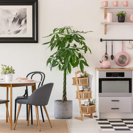 Bamboo Bathroom Shelf with 3 Baskets