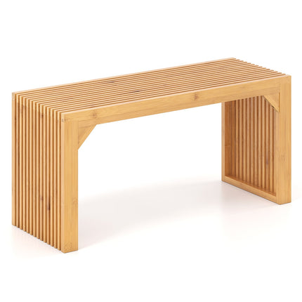Bambusbank für 2 Personen, 300 kg Tragkraft, 90x33x43 cm