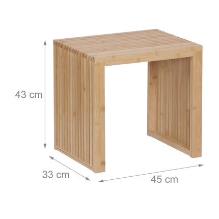 Bamboo Bench for Hallway, Bathroom, Kitchen