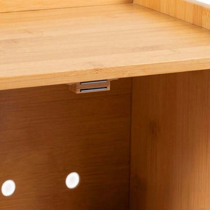 Bamboo Bread Bin, 2-Tier With Viewing Window